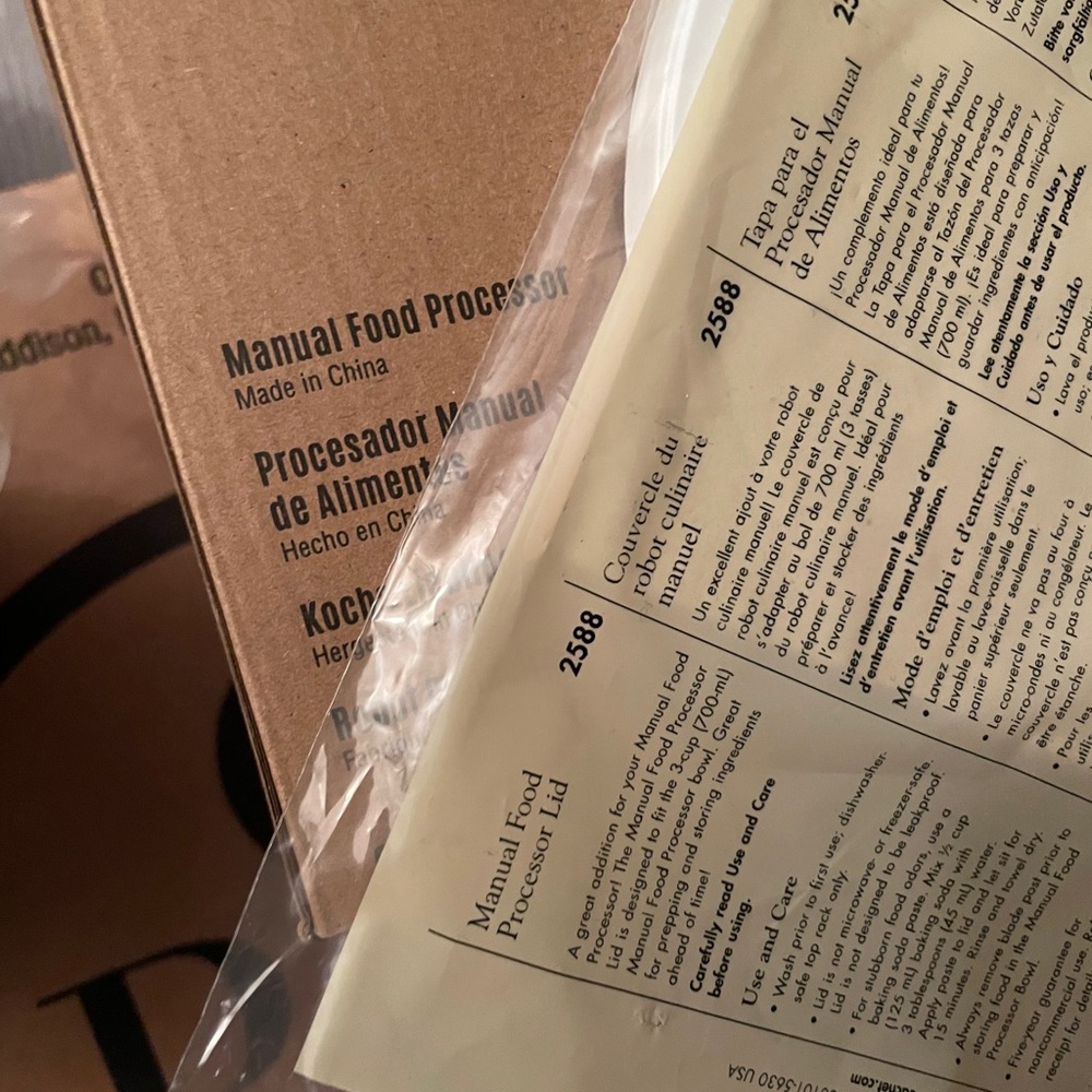 Pampered chef Manual food processor